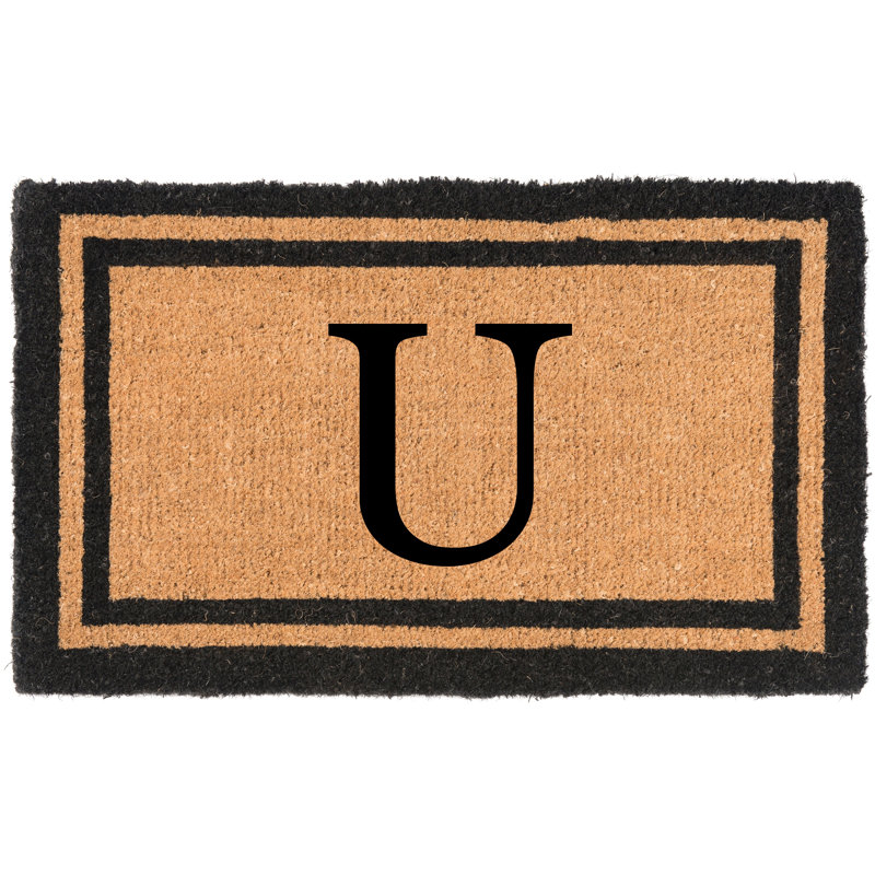 Tapis de porte d'extérieur 36 po x 22 po Welcome, U