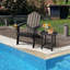 Chaise Adirondack pliante en bois avec repose-pieds Cienna-1519546450