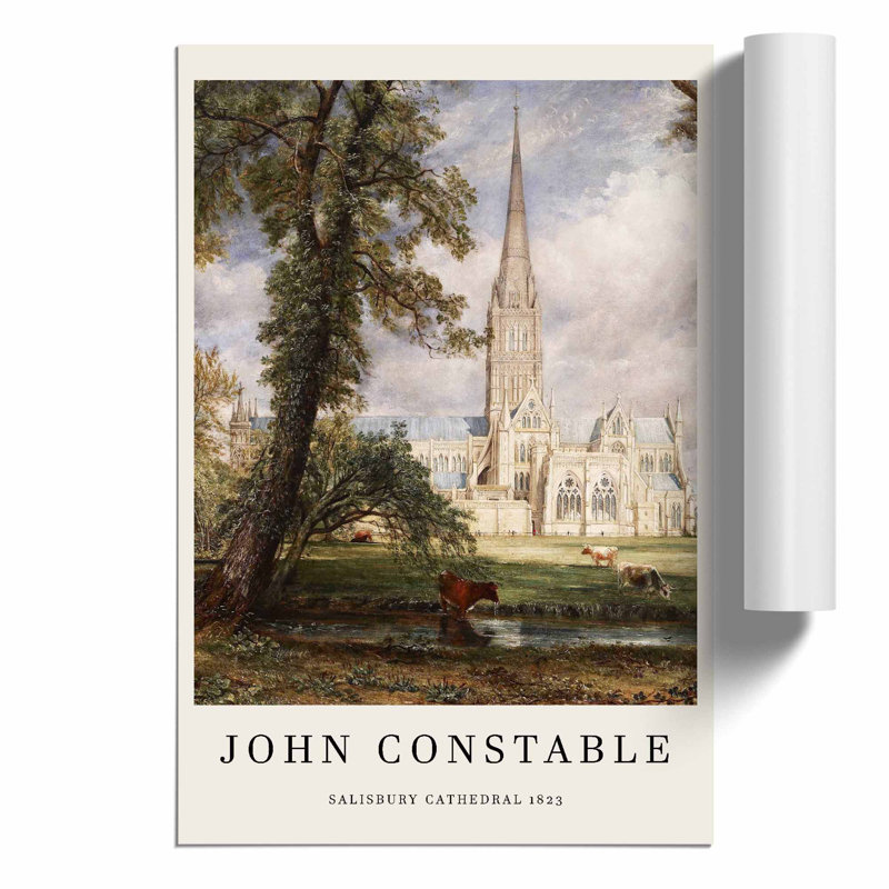 Salisbury Cathedral Vol.1 by John Constable - No Frame Print, 30cm H x 21cm W x 0.1cm D