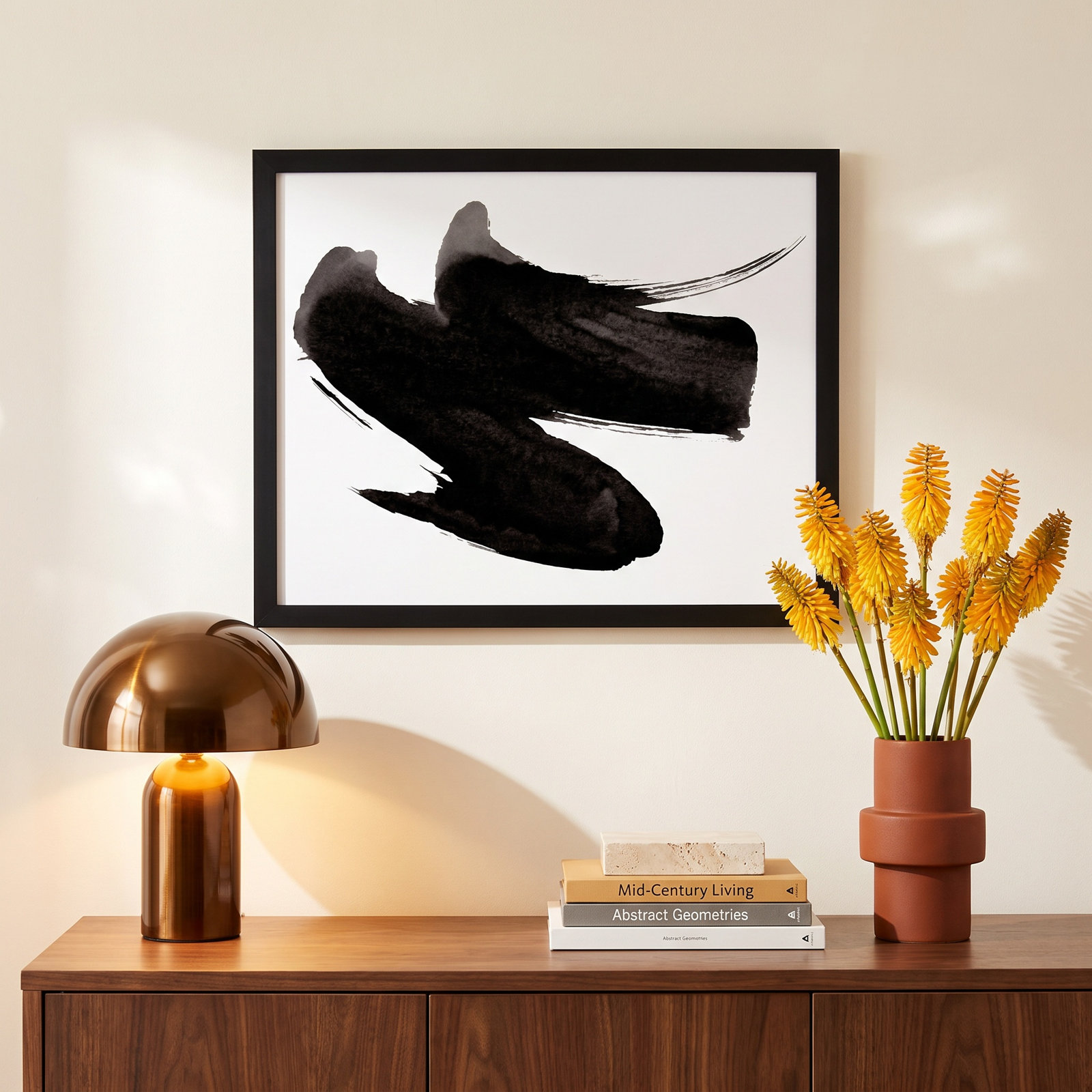 Dancers 3 Painting by Jacques Pilon, 16" H x 20" W x 1.25" D, Black Framed