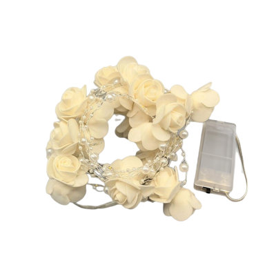 V-alentine's Day And Easter White Flower String Lights Festive Mood Lights