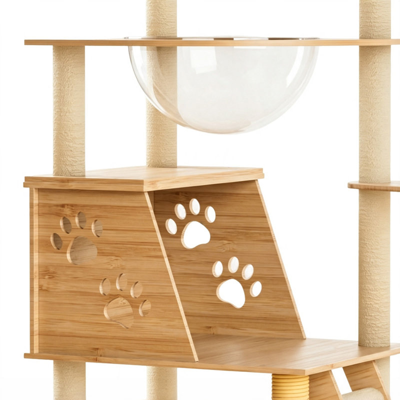 Tour pour arbre à chat 53,5 "avec échelle Dilan, 53,5 po de hauteur