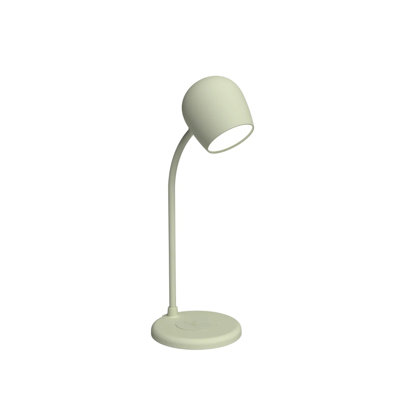 Ellie Lamp with Wireless Charger & Bluetooth Speaker - Ivory Sand