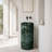 Natural Green Marble Pedestal Bathroom Sink