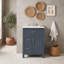 Meuble-lavabo moderne avec lavabo en céramique, armoire de rangement à fermeture en douceur, tiroir rabattable et tablette réglable-12329348