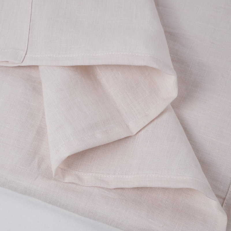 Peachland 100% Linen Flat Sheet, King, Pink