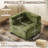 35-inch Chenille Corner Chair, No Tool Assembly-123033159