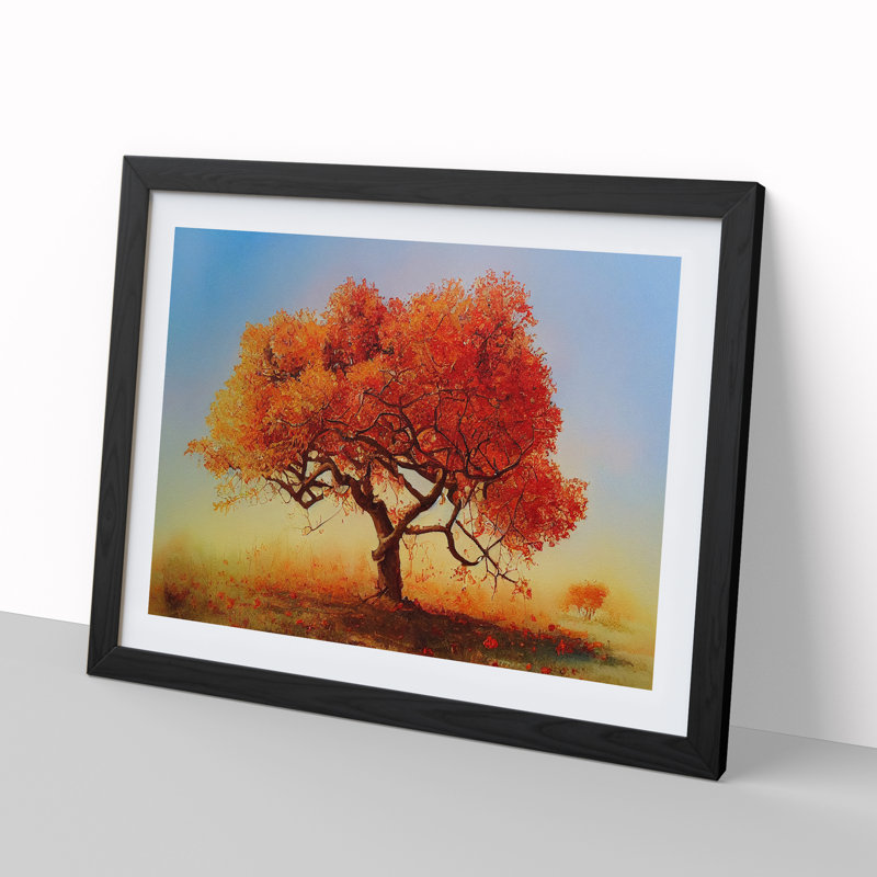 Evolving Apple Tree - Framed Print, Black, 46cm H x 64cm W x 2cm D