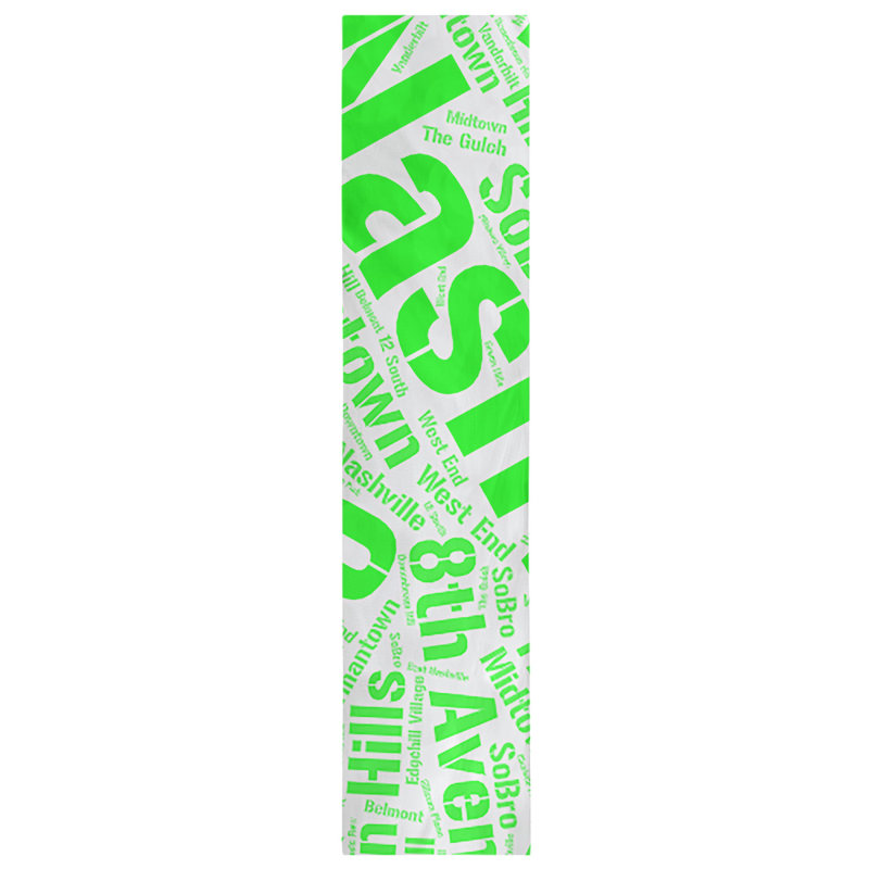 Chemin de table blendtable en coton, 72 po x 16 po, Vert, Nashville