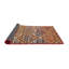 Tapis brun/bleu/gris/zone contemporaine-262013042