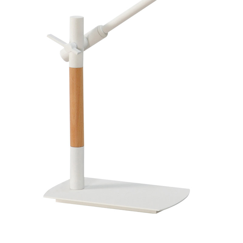 Rye Adjustable Metal Desk Lamp, White