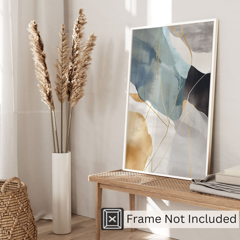 «Abstract Abstract Scandinavian Dream I», reproduction d'art moderne sans cadre Mid-Century, H 30 po x l 20 po