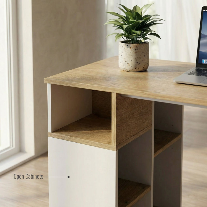 Metal Base Computer Desk