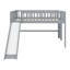 Lit mezzanine en bois massif avec glissade et échelle-582495824
