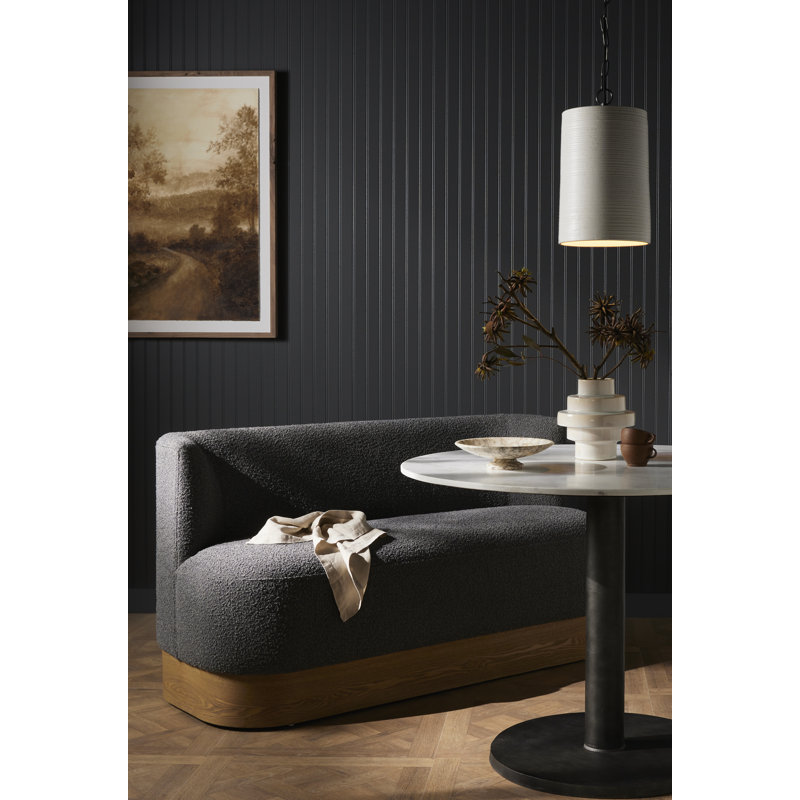 Krista Upholstered Dining Bench, White