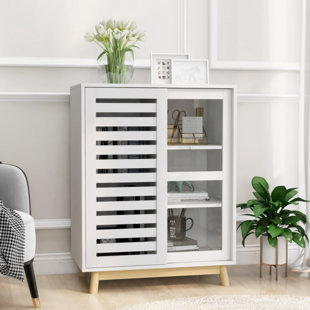 Tall Sliding Bin Cube White Frame- Brightroom