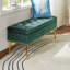 Banc de rangement rembourré en velours Kajana-1706549178
