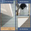 Tapis bleu / gris en polyester / polypropylène tissé à la machine Natarbora-295808422