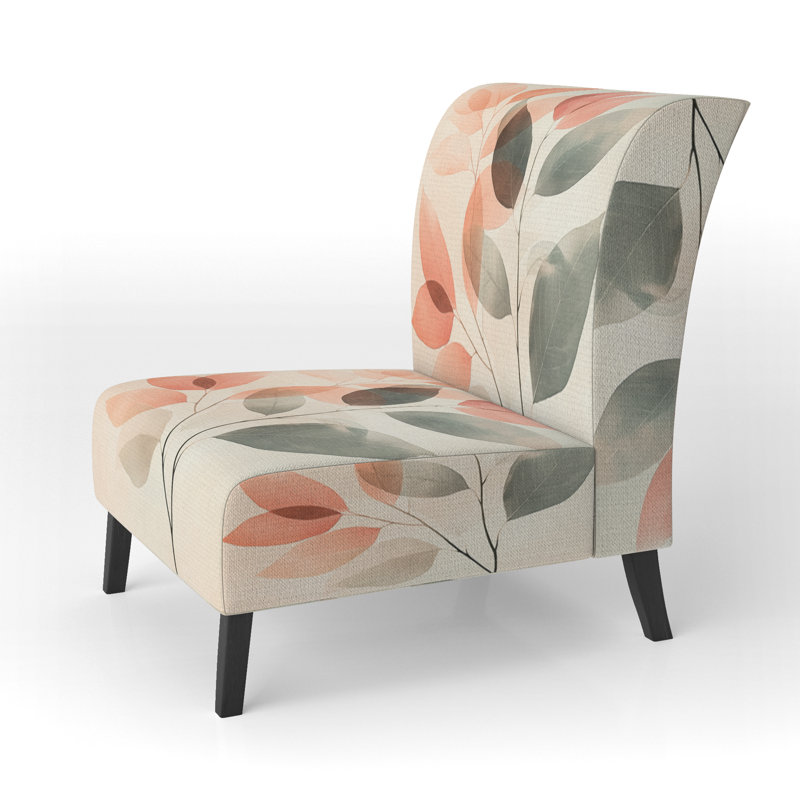 Fauteuil de chambre Abstract Botanicals, Pantoufle sans accoudoirs