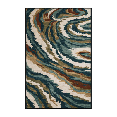 Tapis noir lavable à la machine