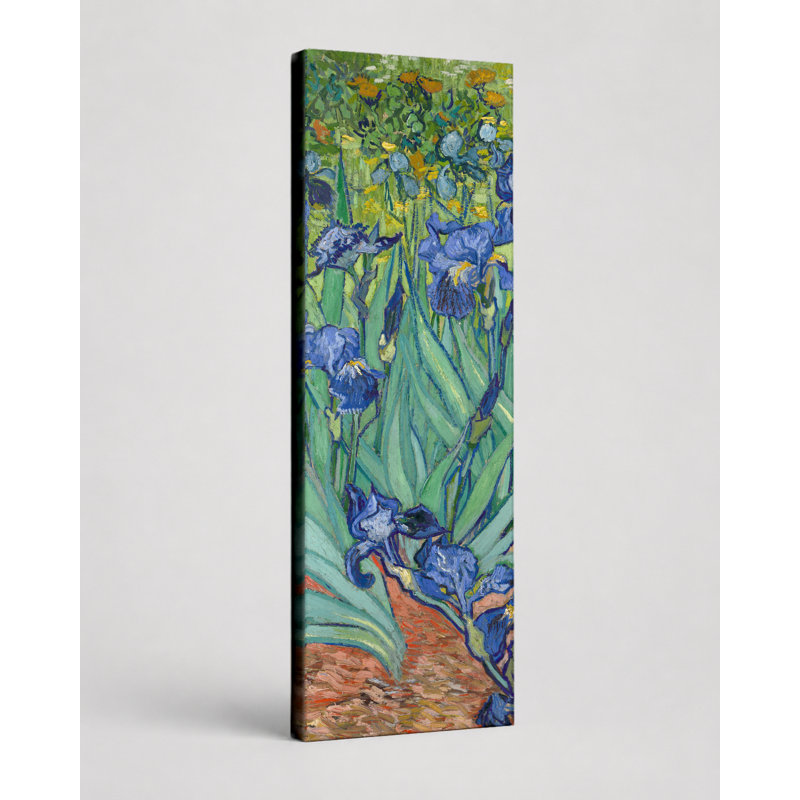 Iris (1889) - Art sur toile haut, 12" W x 36" H
