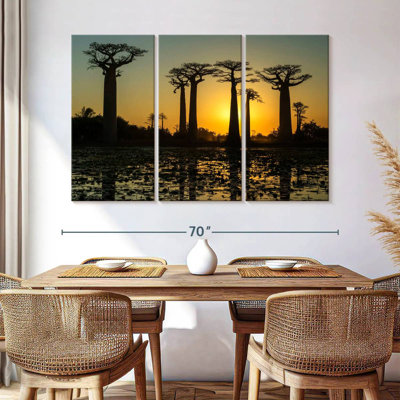 Harnek Silhouetted Morondava Baobab Trees