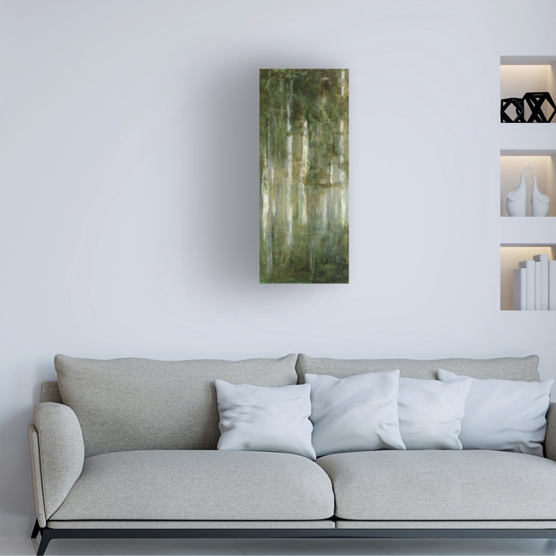 Art mural sur toile tendue - Julia Resinton, art mural «Resections Panel III» pour le salon, la chambre à coucher ou le bureau - 8 x 19