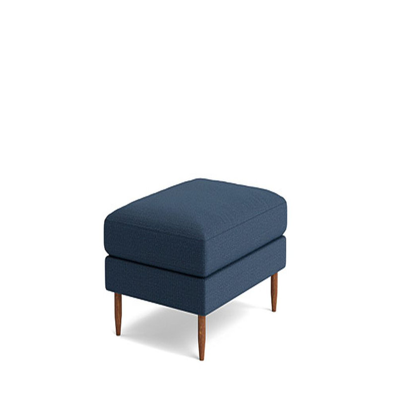 Skinny Fat Ottoman, Performance Weave - Navy