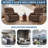 360° Swivel Rocker Recliner with Cup Holders & Pockets for Adults-1078331391