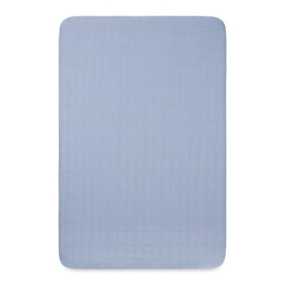 Dewdrop Muslin Mini Crib Sheet
