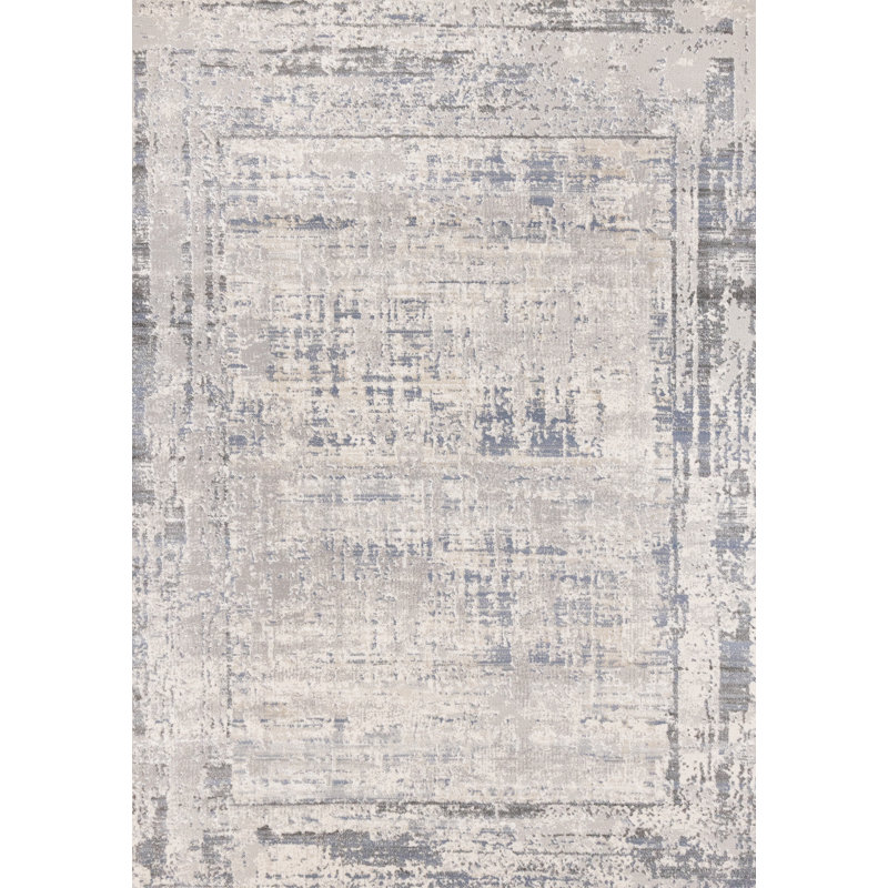 Tapis de sol à motif patiné avec patins Sylvaris, Rectangle 7 pi 10 po x 10 pi 6 po