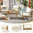 4 Piece Solid Wood Sofa Seating Group With Cushions-398251390