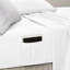 Drap d'édredon pour lit simple TG - imprimé botanique à feuilles jaunes et grises, microfibre douce, rembourrage, équipé de poches de rangement latérales, comprend édredon, taies décoratives, draps, taies d'oreiller, literie lavable et drap-121054522