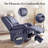 Maulin 37.7'' Wide Leather Dual Motors Lift Assist Power Massage Chairs with Heating Massager by Remote Control-470710506