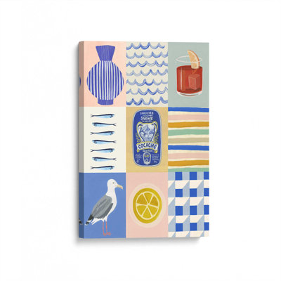 Affiche de bord de mer par Garima Dhawan, reproduction d'art sur toile