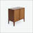 Contemporary Walnut Cabinet with 2 Doors and Adjustable Shelf