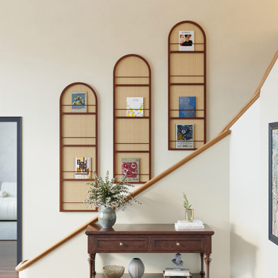 Cloison pliante arquée 67 po avec porte-revues 67 po