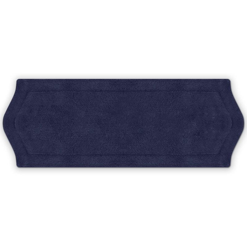 Tapis pour salle de bain Morissette, L 22 po x L 60 po, Marine