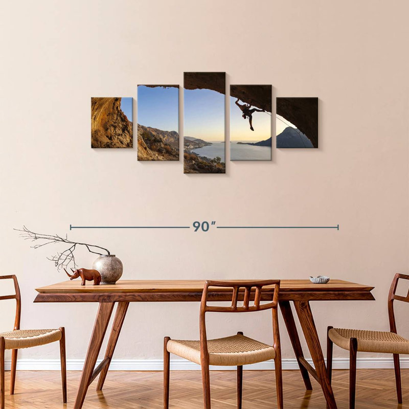 Cave Climbing, 34" H x 74" W