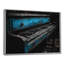 «Blue Black Vintage Piano Music - Art mural de musique-106126966-106126967