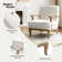 Amilio Upholstered Armchair with Solid Wood Legs
