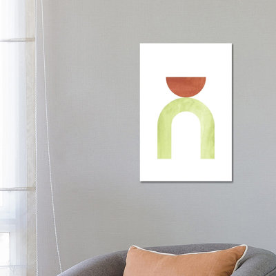 Mid Century Modern Shapes by Whales Way - Painting on Canvas