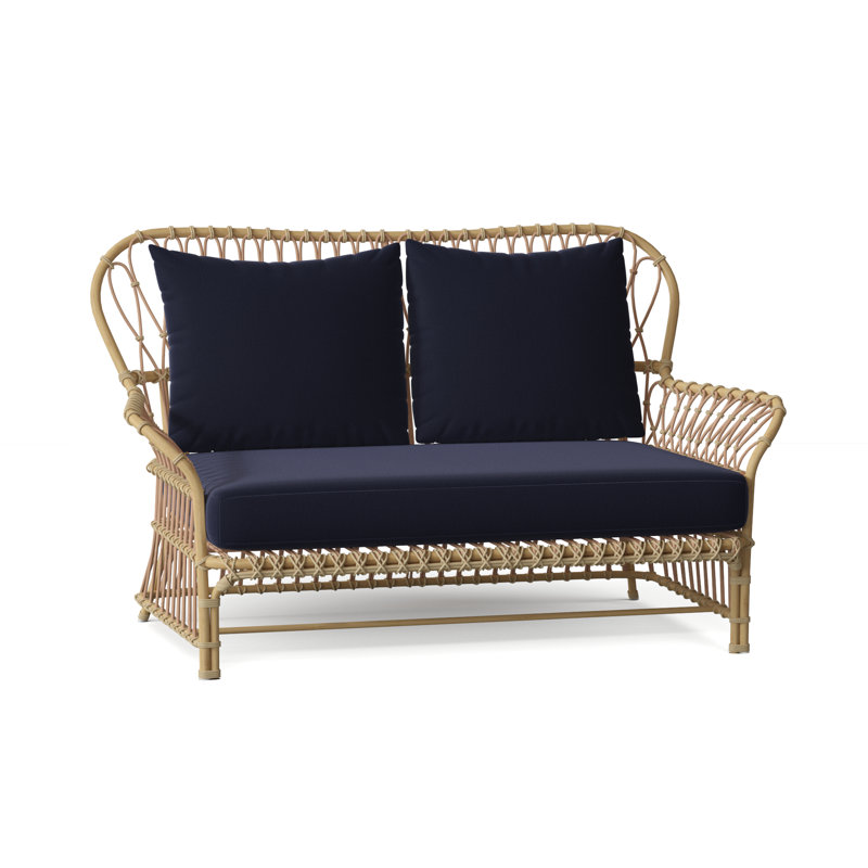 Savannah Outdoor 2 - Seat Loveseat, Canvas Navy Sunbrella® Canvas