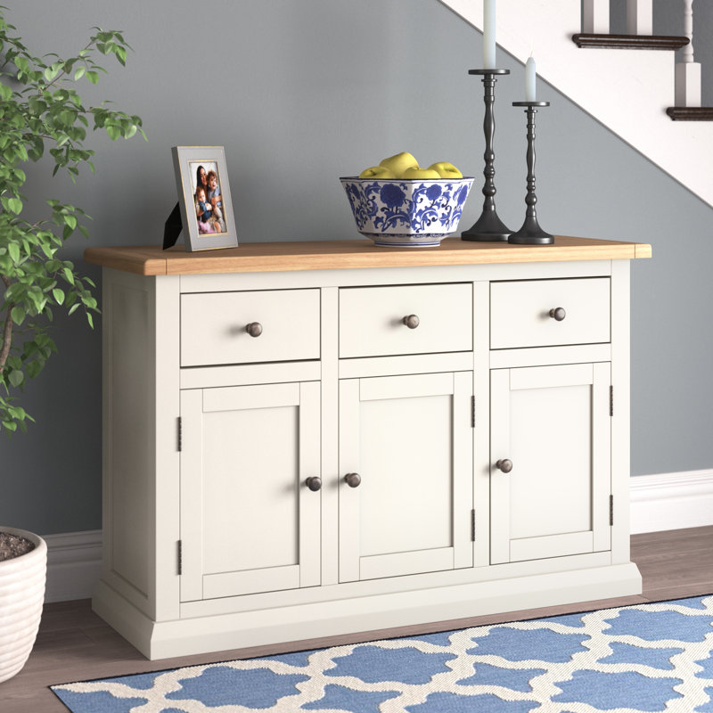 Dayana 3+3 Sideboard, Brown/White
