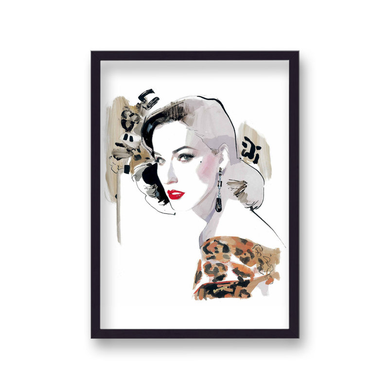 David Downton Dita Couture Portrait 2 - Single Picture Frame Print