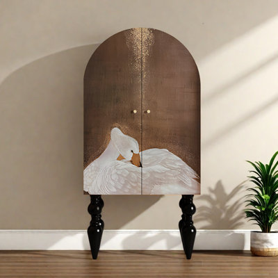Modern Minimalist Double-Door Wardrobe