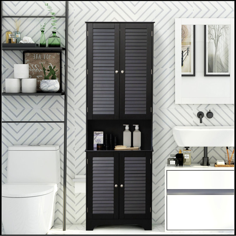 Armoire à linge sur pied Reshana