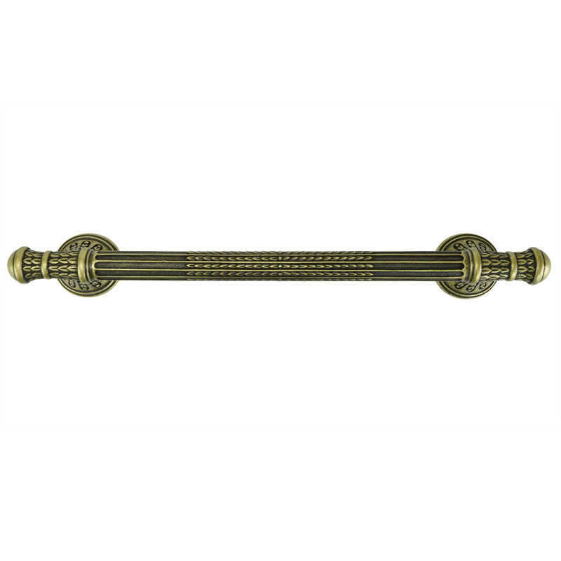 ASTORIA  8" CENTER TO CENTER SMALL APPLIANCE PULL IN ARTISAN PLATE, Antique Brass