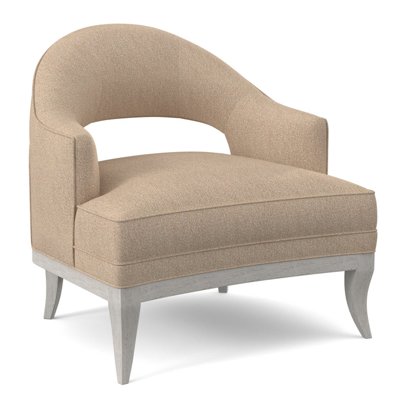 Fauteuil Mariposa, Bisque, Mélange de polyester blé Maya
