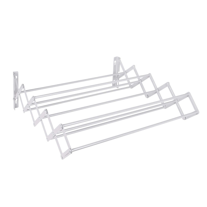 60cm Wall Mounted Clothes Rack, White